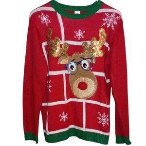Holiday Time Reindeer Christmas Sweater Size XXL (18)